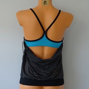 nike sporty blouson bikini top